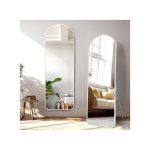 Standing/Wall Mounted Arch Framed Dressing Mirror White