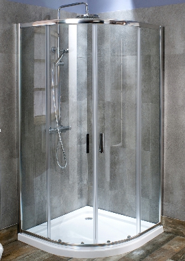 80x80 Curved Shower Enclosure - Model P04