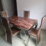 4 Seaters Animal Leg Marble Dining Table