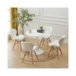 4 Seaters Modern Dining Table White