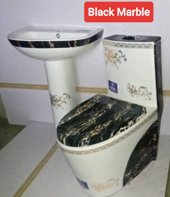 Crystal Brown Marble Designer Water Closet - Model BT-CC25-01 - Image 2