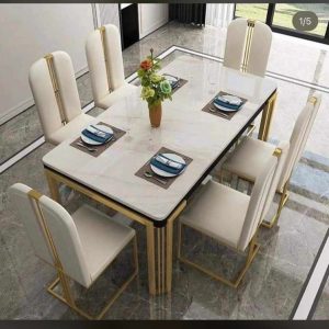 6 Seaters Luxury Modern Dining Set