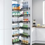 6 Step Glass Pantry Unit