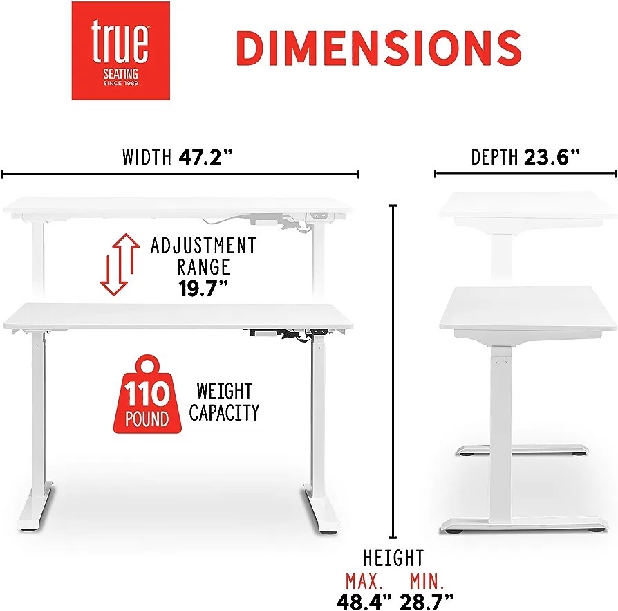 Adjustable Height Electric Standing Desk(1.2mtr) - Image 3