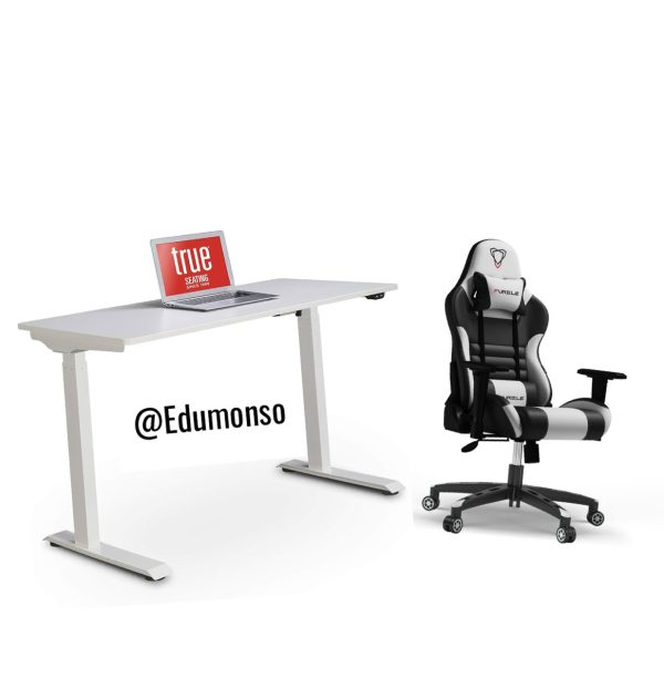 Sit-Stand Desk 1.6mtr + Furgle Game Chair - Image 2