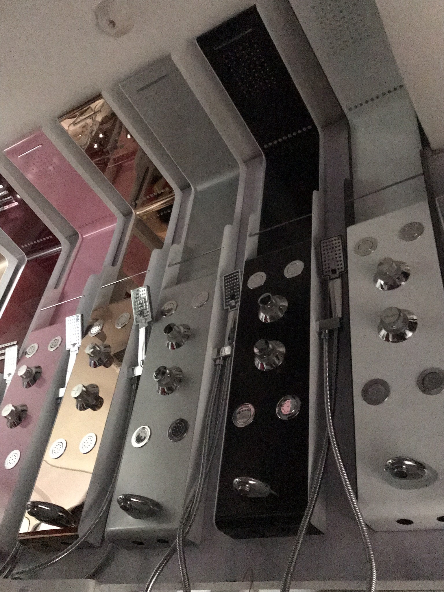 BS-PS10 LED Rainfall Shower Panel with Handheld Shower and 4 Massage Jets - Image 2