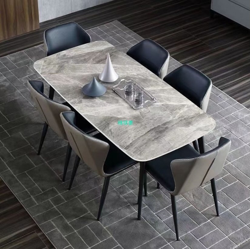 Modern Marble Sintered Stone Dining Table - Image 3