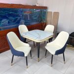 Classic 4 Seaters Marble Dining Set