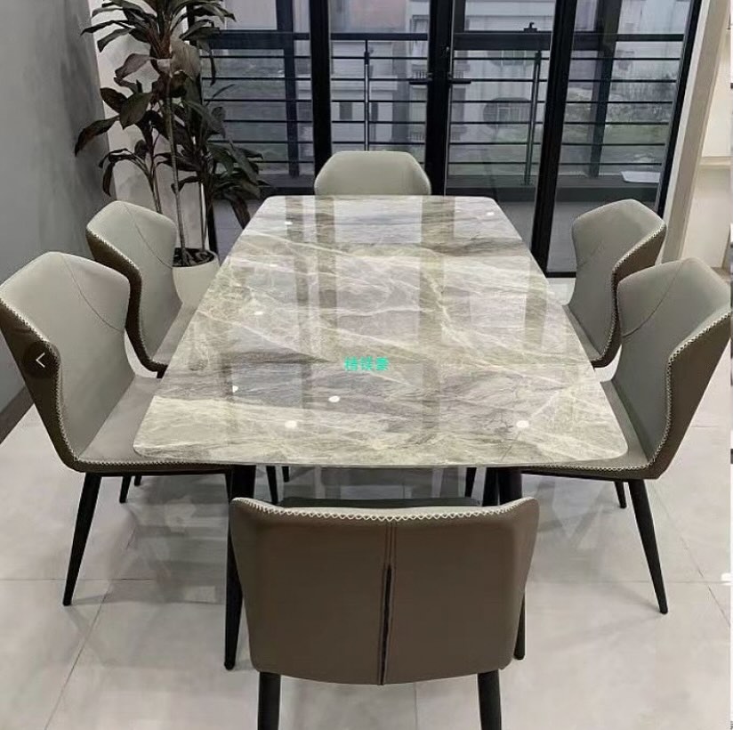 Modern Marble Sintered Stone Dining Table - Image 4