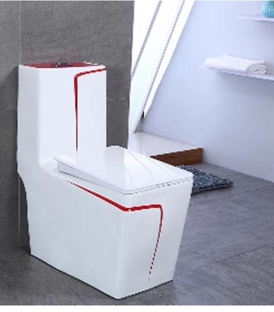 Executive L-Red Designers Water Closet - Model BT-CC27-3