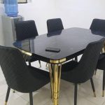 Full Black Luxury Dining Set