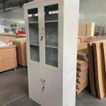 Half Glass Half Metal Filing Cabinet