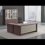 1.6-metre Executive office table with extension and mobile drawer