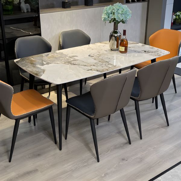 Modern Marble Sintered Stone Dining Table - Image 6