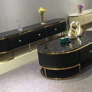 Luxury Marble Center Table With TV Stand