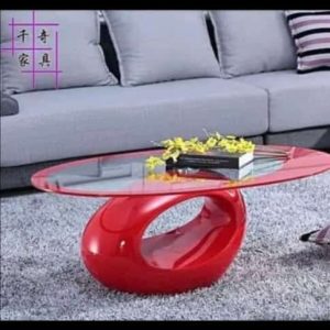Red Modern Fibre Centre Table