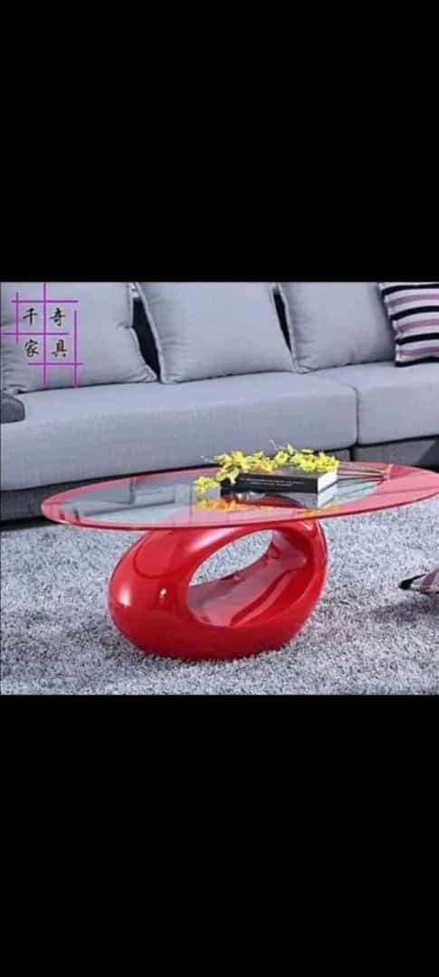 Red Modern Fibre Centre Table