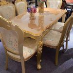 Royal Designed Gold Luxury Dining Table
