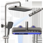 Smart LED Thermostatic Shower with Brass Engine