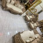 Modern 7 Seater’s Sofa+ Center Table + 2 Side Stool