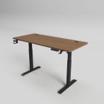 Adjustable Height Electric Studio Gaming Standing Desk 1.2 Meter | Wood Finish