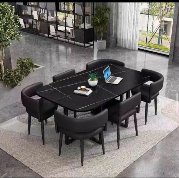 Modern Marble Sintered Stone Dining Table - Image 12